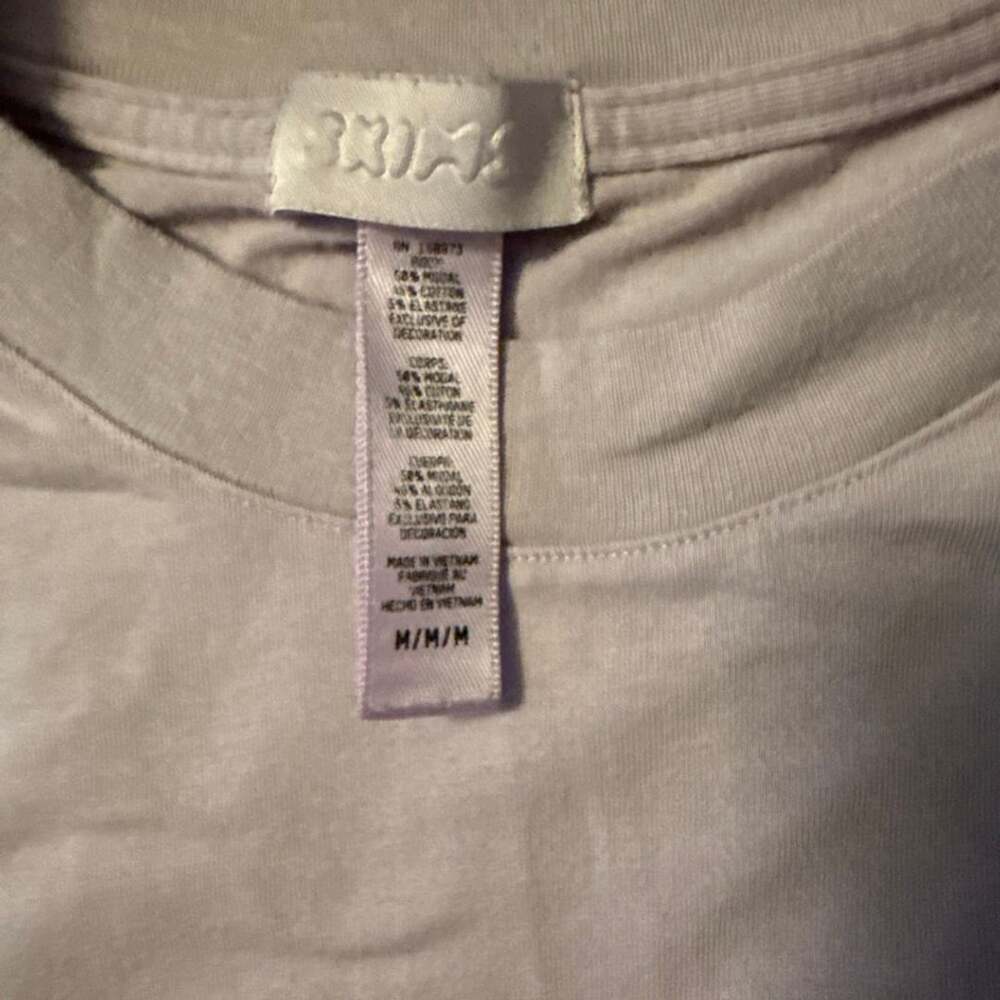 Skims Long Sleeve Soft Lounge Tee Size M Light Purple